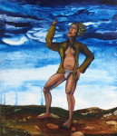 Fuck the sky 2, 2013, acrylic on canvas, 75 x 65 cm