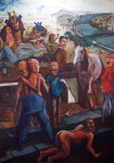 Longing for friendship moment before the apocalypse, 2014, acrylic on canvas, 236 x 167 cm
