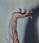 The Bad Hand of Aleksandr, 2020, oil on canvas, 49 x 44 cm (The Wihuri Foundation Art Collection)