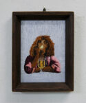 Selfportrait as beerdog, 2021, hand embroidery, 19 x 15 cm (private collection)