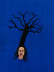 Selfportrait as a Tree / Puiseva omakuva, 2021, hand embroidery, 40 x 30 cm
