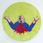 Punkkupuklaaja, 2021, hand embroidery, 26 x 26 cm